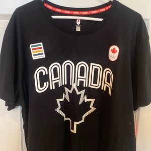 Black XL tee shirt Canada Olympic team.